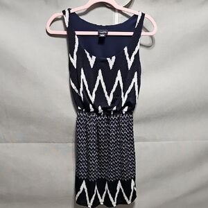 Rue21 Navy and White Dress